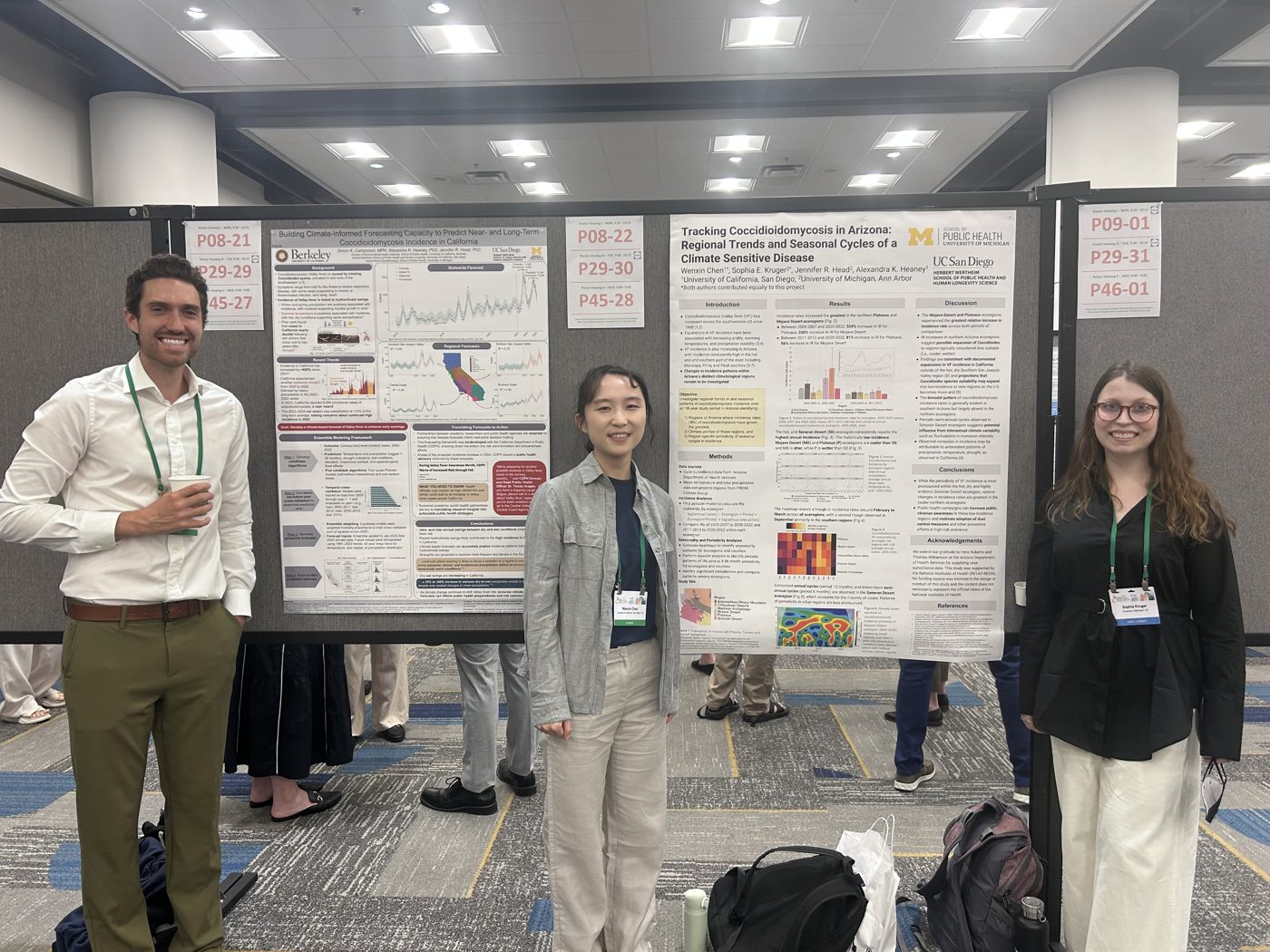 Presenting research at a poster session