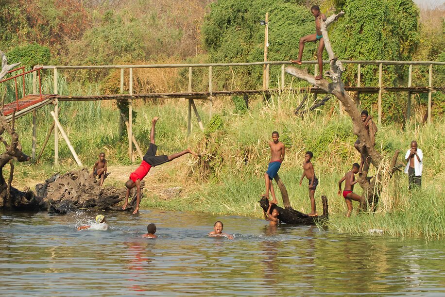 A river in the Chobe region of Botswana